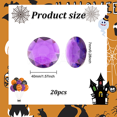 Self-Adhesive Acrylic Rhinestone Stickers SACR-FG0001-02B-1