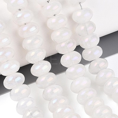 Electroplate Natural Quartz Crystal Beads Strands G-T144-37-1