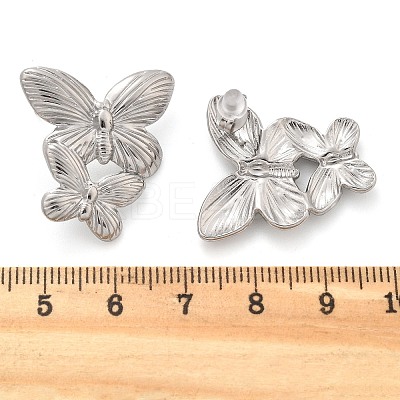 304 Stainless Steel Studs Earrings for Women LS-EJEW-K306-24P-1