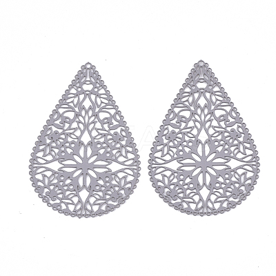 430 Stainless Steel Filigree Pendants LS-X-STAS-S108-15A-1