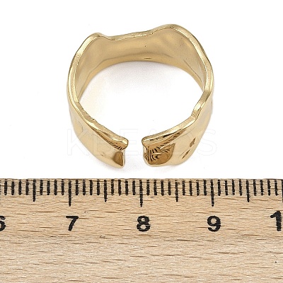 304 Stainless Steel Cuff Rings RJEW-D332-06G-1