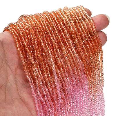 Transparent Painted Glass Beads Strands DGLA-A034-T1mm-A20-1