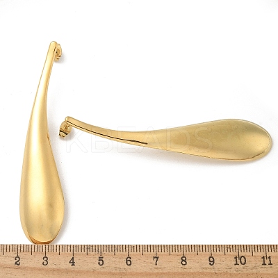 Ion Plating(IP) 304 Stainless Steel Teardrop Stud Earrings for Women EJEW-M089-07G-1
