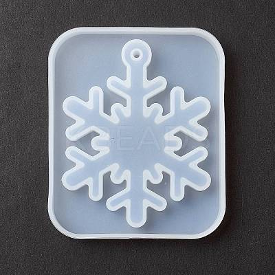 Christmas Theme DIY Snowflake Pendant Silicone Molds DIY-F114-30-1