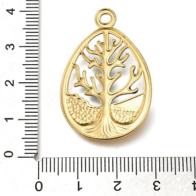 Ion Plating(IP) 304 Stainless Steel Enamel Pendants STAS-I313-03B-1