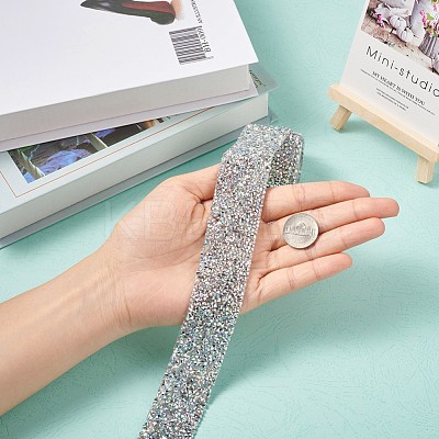 Glitter Resin Hotfix Rhinestone(Hot Melt Adhesive On The Back) OCOR-TAC0004-D-01-1