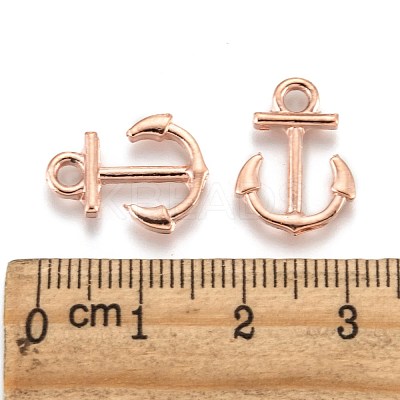 Anchor Brass Pendants ZIRC-F022-64-1