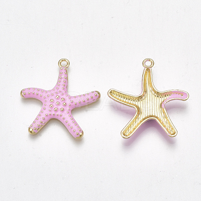 Spray Painted Alloy Pendants X-PALLOY-T065-24C-1