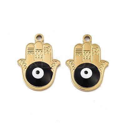 Ion Plating(IP) 316 Stainless Steel Enamel Pendants STAS-U014-72G-03-1