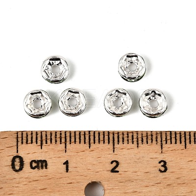 Brass Grade A Rhinestone Spacer Beads RB-A014-Z6mm-07S-1