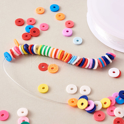 DIY Heishi Bead Stretch Bracelets Making Kits DIY-TA0003-22-1