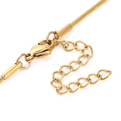 201 Stainless Steel Round Snake Chain Necklaces for Women LS-NJEW-G140-06B-G-1-1