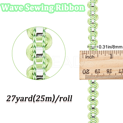 25M Metallic Yarn Lace Ribbons OCOR-GF0003-09D-1