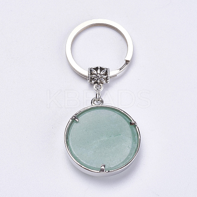 Natural Green Aventurine Keychain KEYC-G043-B06-1