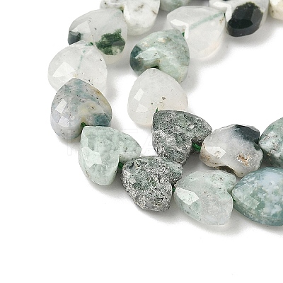 Natural Tree Agate Beads Strands G-D316-B07-1