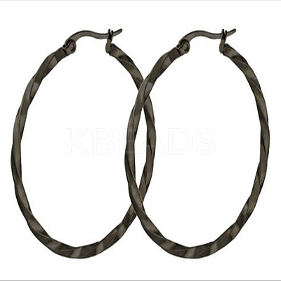 304 Stainless Steel Hoop Earrings STAS-TAC0001-11E-B-1