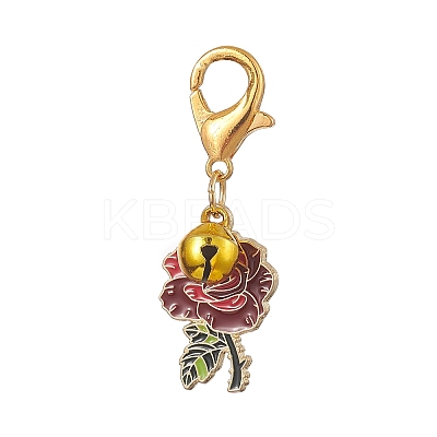 Alloy Enamel Pendant Decoraiton HJEW-JM00960-1