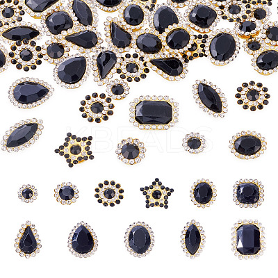 100Pcs Teardrop/Heart/Star Sew on Rhinestones FIND-TA0006-69A-1