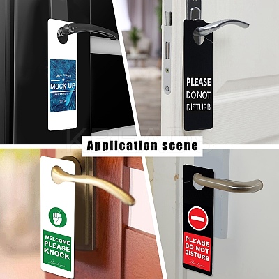 40Pcs 2 Colors Frosted PVC Plastic Hangtag AJEW-GL0001-22-1