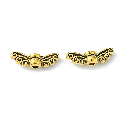 Tibetan Style Alloy Fairy Wing Beads TIBEB-6007-AG-FF-1