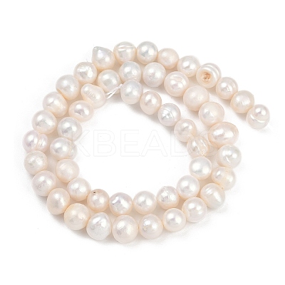 Natural Cultured Freshwater Pearl Beads Strands PEAR-I007-07X-08A-1