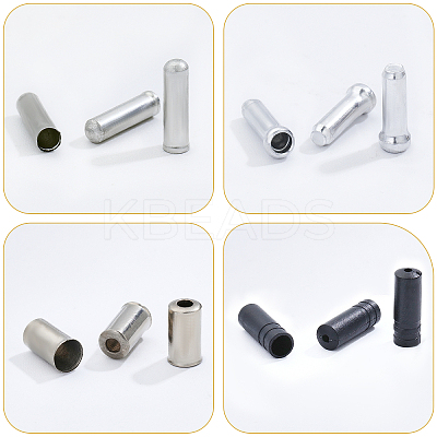 200Pcs 4 Style Nylon & Plastic & Aluminium Alloy & Brass Bike Brake Cable End Caps FIND-CA0005-48-1