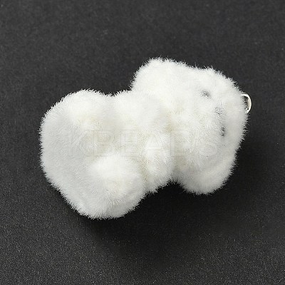 Flocking Resin Pendants RESI-K203-14A-1