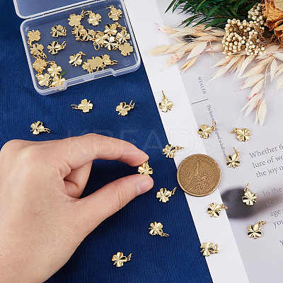 40Pcs Brass Charms KK-DC0003-78-1