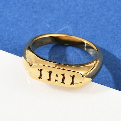 304 Stainless Steel Plain Band Finger Rings RJEW-P152-01G-1