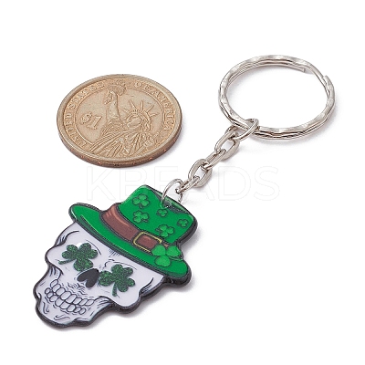 Saint Patrick's Day Printed Acrylic Pendants Keychain KEYC-JKC00523-1