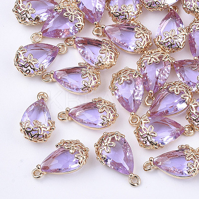 Transparent Glass Pendants LS-X-GLAA-T007-05D-1