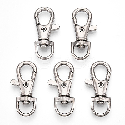 Alloy Swivel Lobster Claw Clasps PALLOY-T088-01P-1