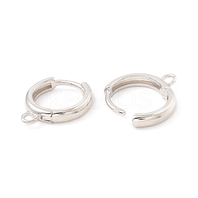 Brass Hoop Earring Findings KK-P217-22P-1