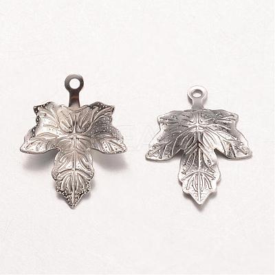 Tarnish Resistant Autumn Theme 316 Surgical Stainless Steel Pendants X-STAS-K096-28P-1