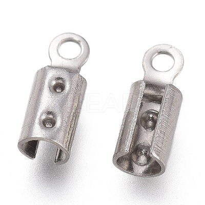 Tarnish Resistant 304 Stainless Steel Folding Crimp Ends STAS-O130-03B-1