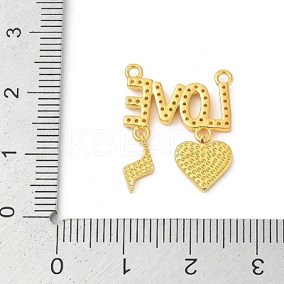 Brass Micro Pave Cubic Zirconia Acrylic Pendants KK-D291-11G-1