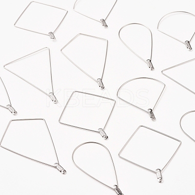 Tarnish Resistant 304 Stainless Steel Wire Pendants STAS-X0017-14P-1