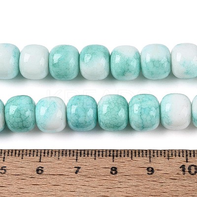 Ombre Effect Dyed Glass Beads Strands GLAA-N067-01A-02-1