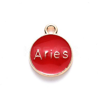 Alloy Enamel Pendants X-ENAM-S124-01B-07A-1
