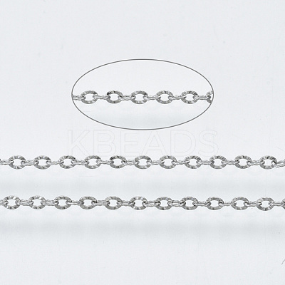Tarnish Resistant 304 Stainless Steel Chains CHS-S001-12B-P-1