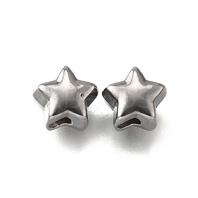 304 Stainless Steel Beads X-STAS-V009-03P-1