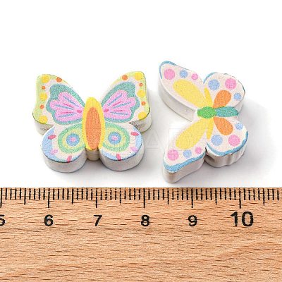 Printed Wood Beads WOOD-V003-01-1