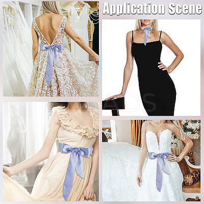 Long Thin Chiffon Silk-like Chain Belts for Women Girls AJEW-WH20001-48B-1
