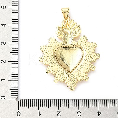 Brass Micro Pave Cubic Zirconia Pendants KK-I379-03G-G-1