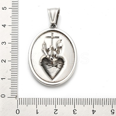 316 Surgical Stainless Steel Pendants STAS-A123-08AS-1