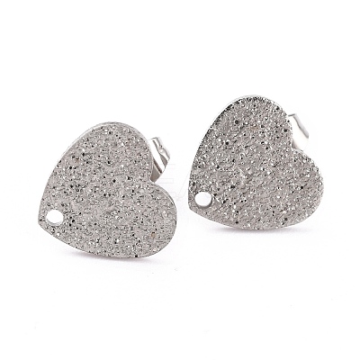 Non-Tarnish 304 Stainless Steel Stud Earring Findings X-EJEW-O104-14P-1