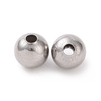 Non-Tarnish 304 Stainless Steel Round Beads LS-X-STAS-F285-01P-1