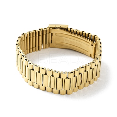 304 Stainless Steel Link Chain Bracelets BJEW-G685-02A-1