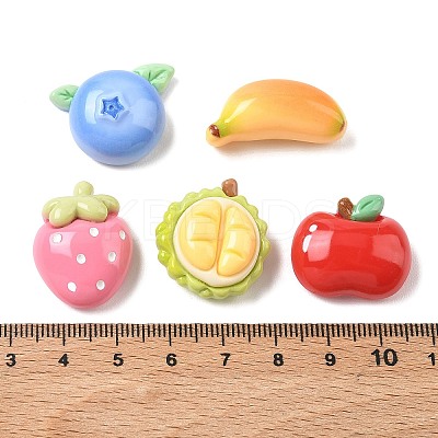 Opaque Resin Cabochons RESI-F072-03-1