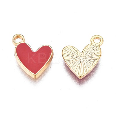 Brass Enamel Charms X-KK-N232-221-1